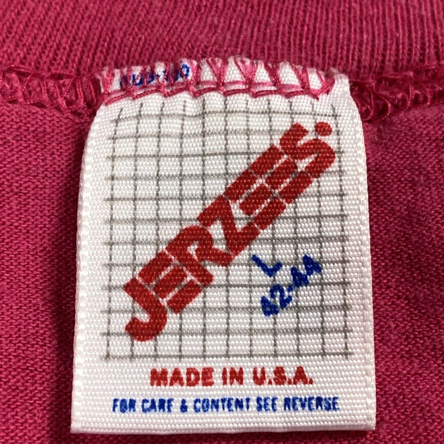 Jerzees VINTAGE 90s Nike Running T-Shirt Men Large Pink Graphic Long Island Culture Size US L / EU 52-54 / 3 - 4 Thumbnail
