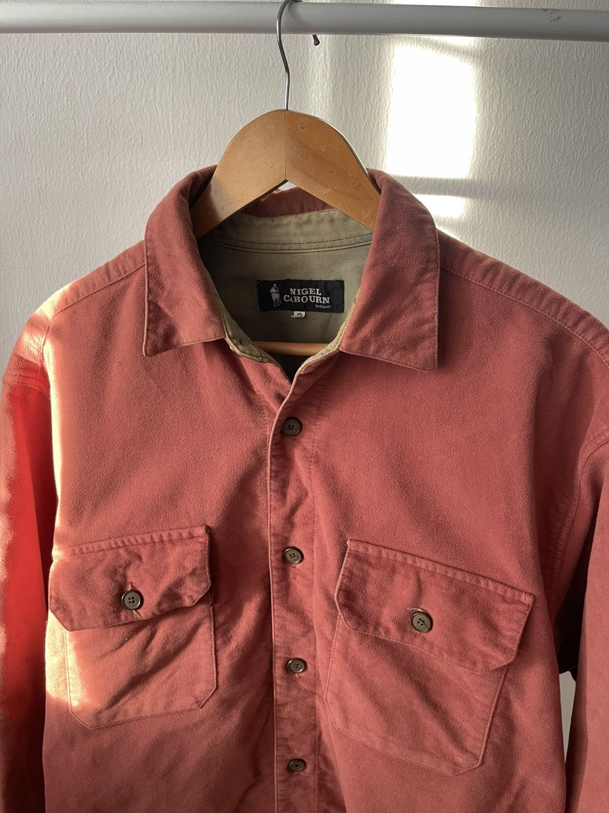 Nigel Cabourn 90s Nigel Carboun England Button up Size US XL / EU 56 / 4 - 4 Thumbnail