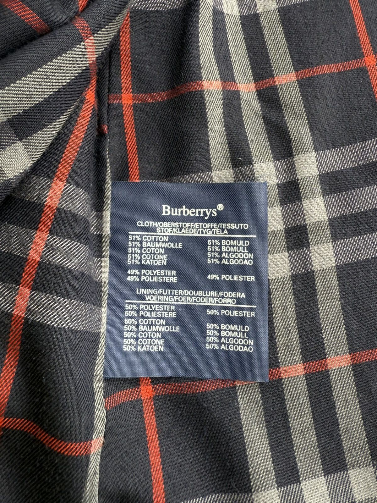 Burberry 1990s Burberrys Nova Check Coat Made in England Casual Style Size L / US 10 / IT 46 - 7 Thumbnail