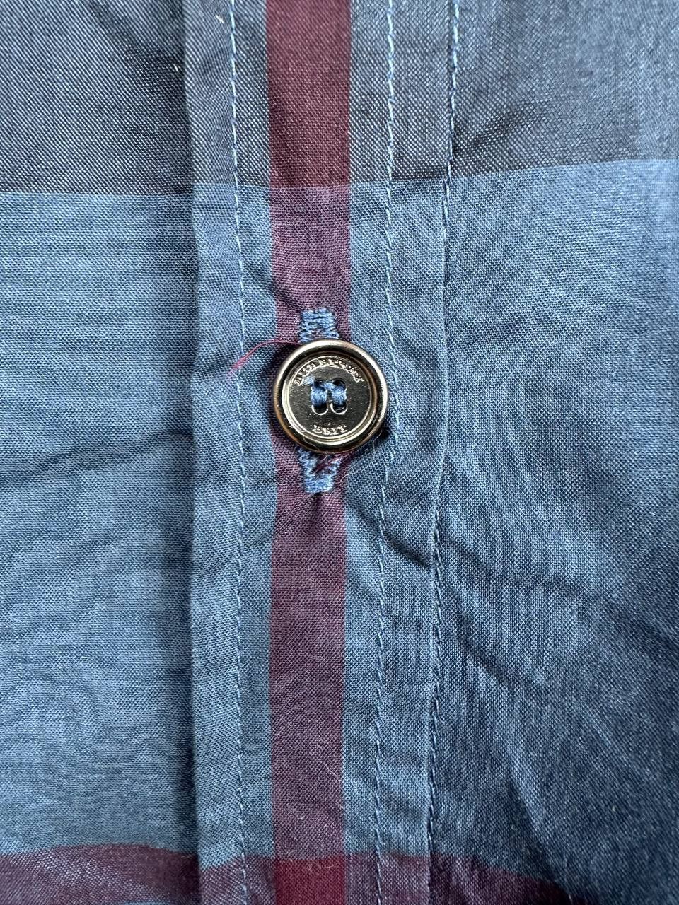 Burberry Burberry Brit Blue Check Plaid Cotton Shirt Button Up LS Size US L / EU 52-54 / 3 - 10 Thumbnail