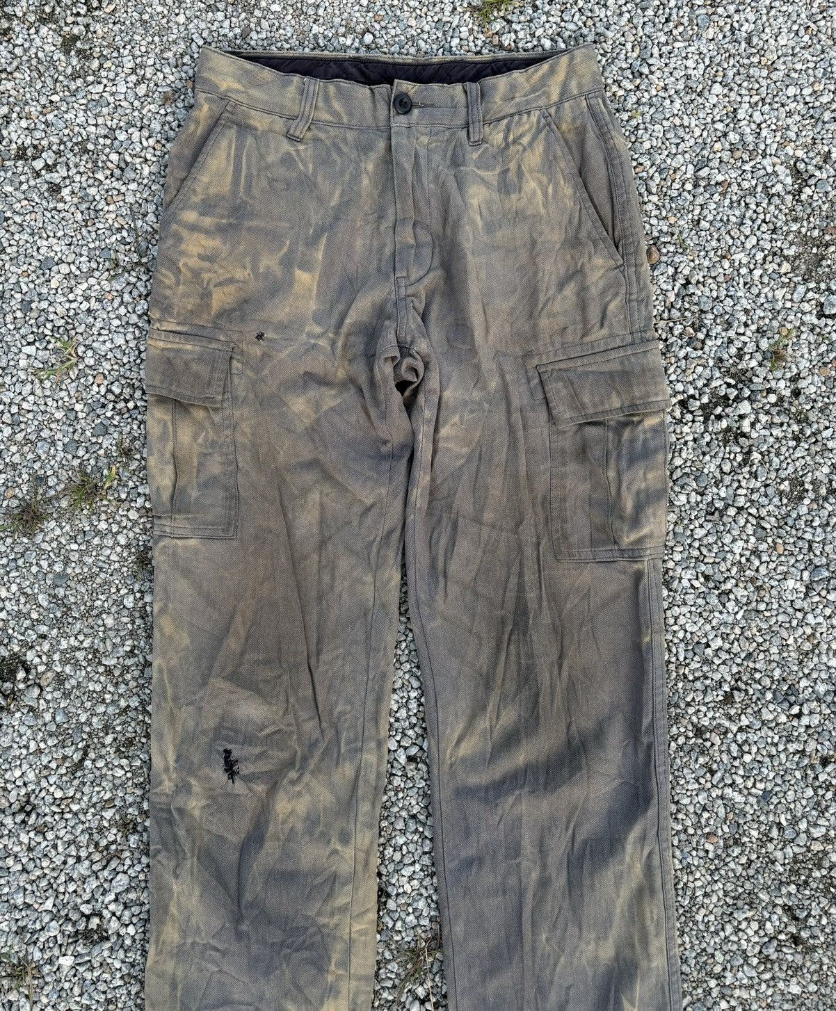 Japanese Brand × John Elliott Vintage Tie Dye Acid Wash Cargo Pants John Elliott Style Size US 29 - 7 Thumbnail