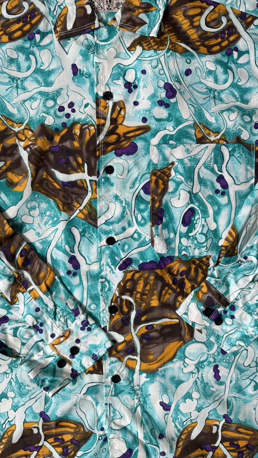 Vintage GIGOLO BNWT PATTERN SHIRT Size US L / EU 52-54 / 3 - 2 Thumbnail