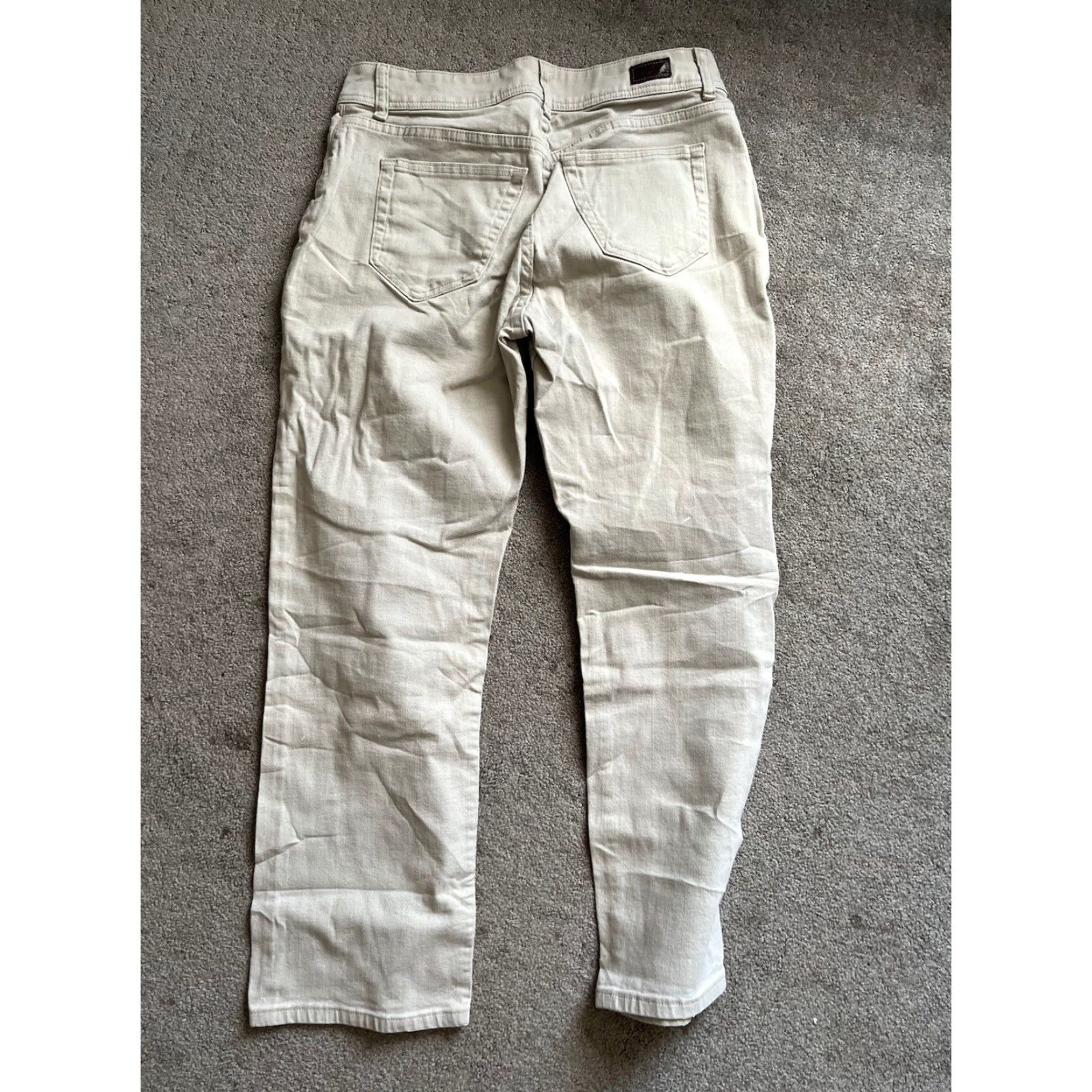 Lee Lee Riders Jeans Womens Relaxed Petite 12P Light Beige Straight 130M183 Mens? Womens Size 34" / US 12 / IT 48 - 5 Thumbnail