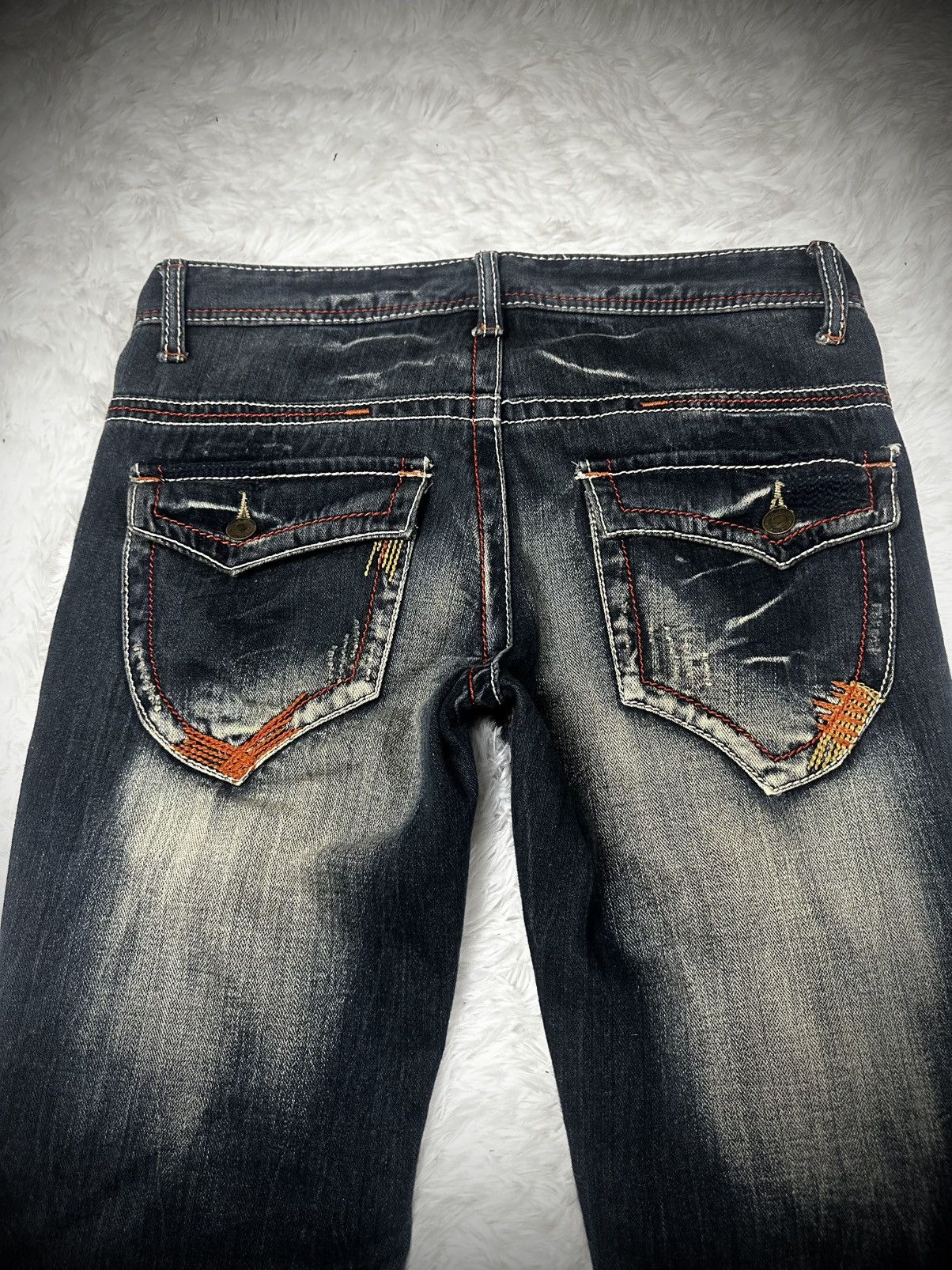 💥rare💥 20s shinehill mudwash clawmark flare denim jeans
