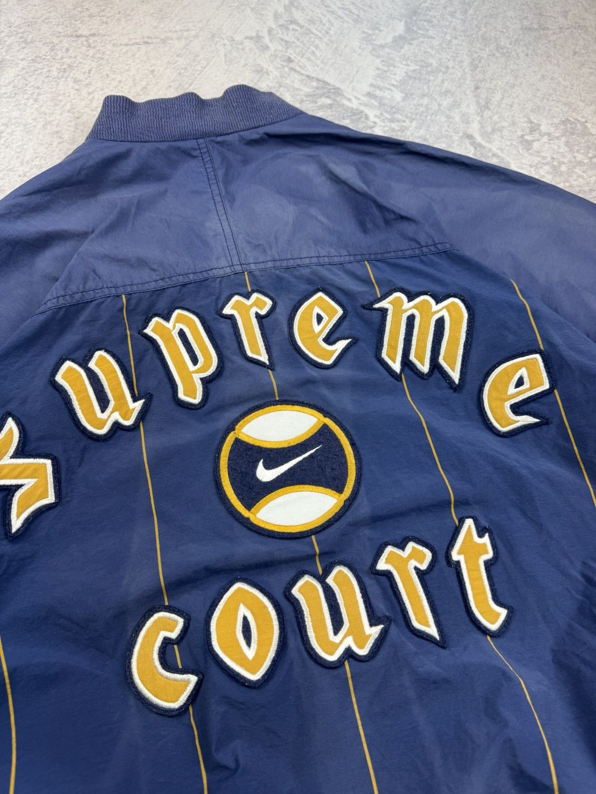 Nike × Nike ACG NIKE SUPREME COURT VINTAGE DOUBLE LOGO OVERSIZE BAGGY JACKET Size US L / EU 52-54 / 3 - 8 Thumbnail