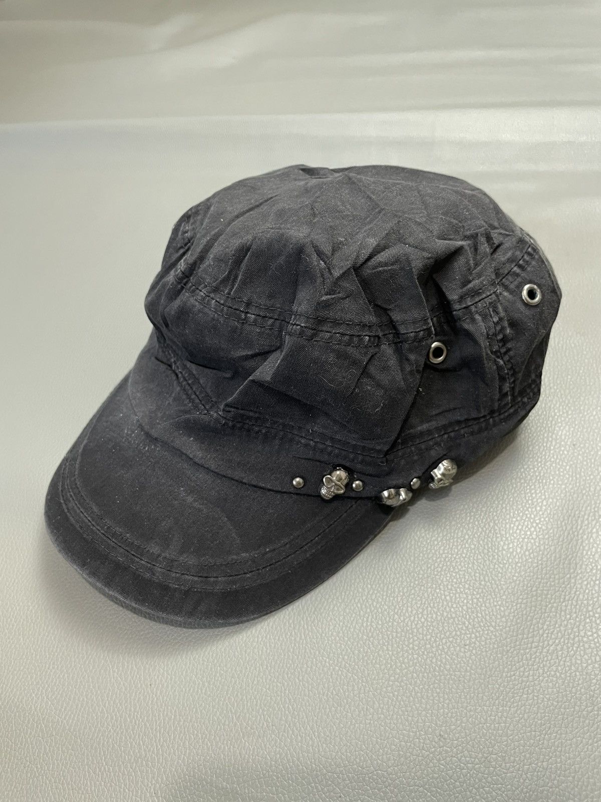 If Six Was Nine Cap cadet hat studed skull punk japan y2k style Size ONE SIZE - 1 Thumbnail