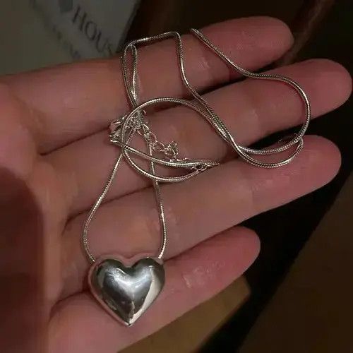 Jewelry Love Pendant Necklace in Silver, Men's