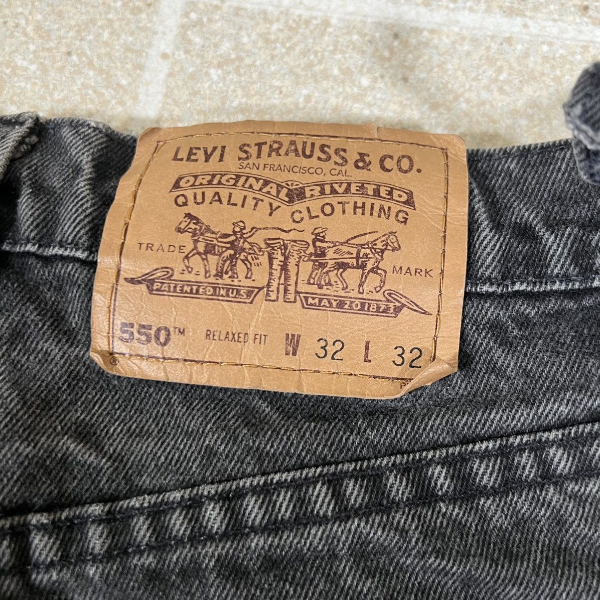 Levi's Vintage Levi’s 550 30x32 Black Orange Tab Jeans MADE IN USA Size US 30 / EU 46 - 5 Thumbnail