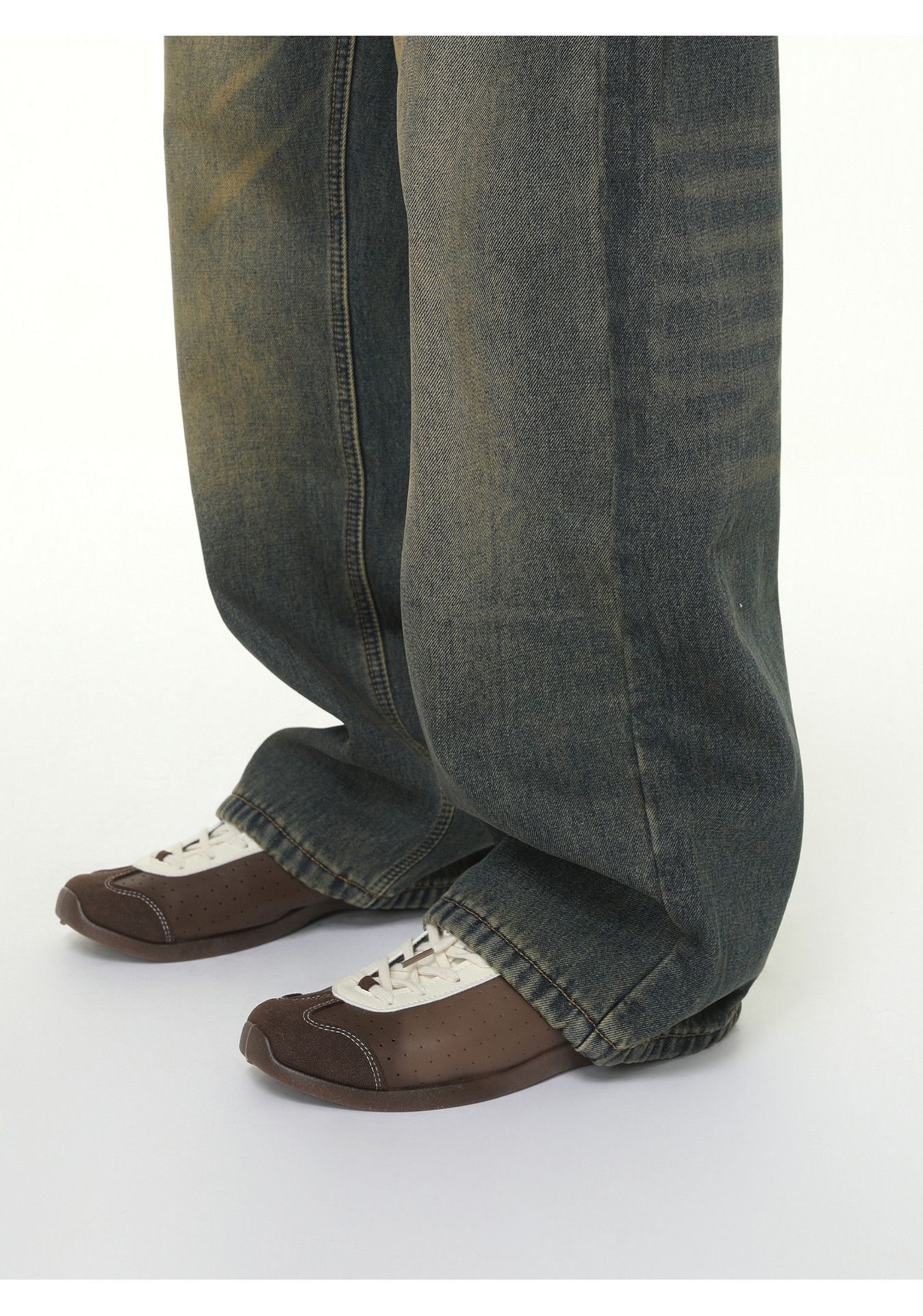Vintage Washed distressed straight casual versatile jeans Size US 32 / EU 48 - 5 Thumbnail