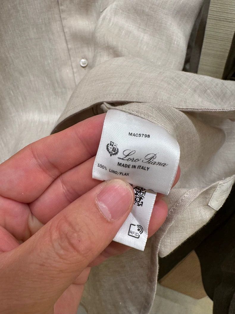 Loro Piana LORO PIANA Men's linen shirts Size US L / EU 52-54 / 3 - 5 Thumbnail