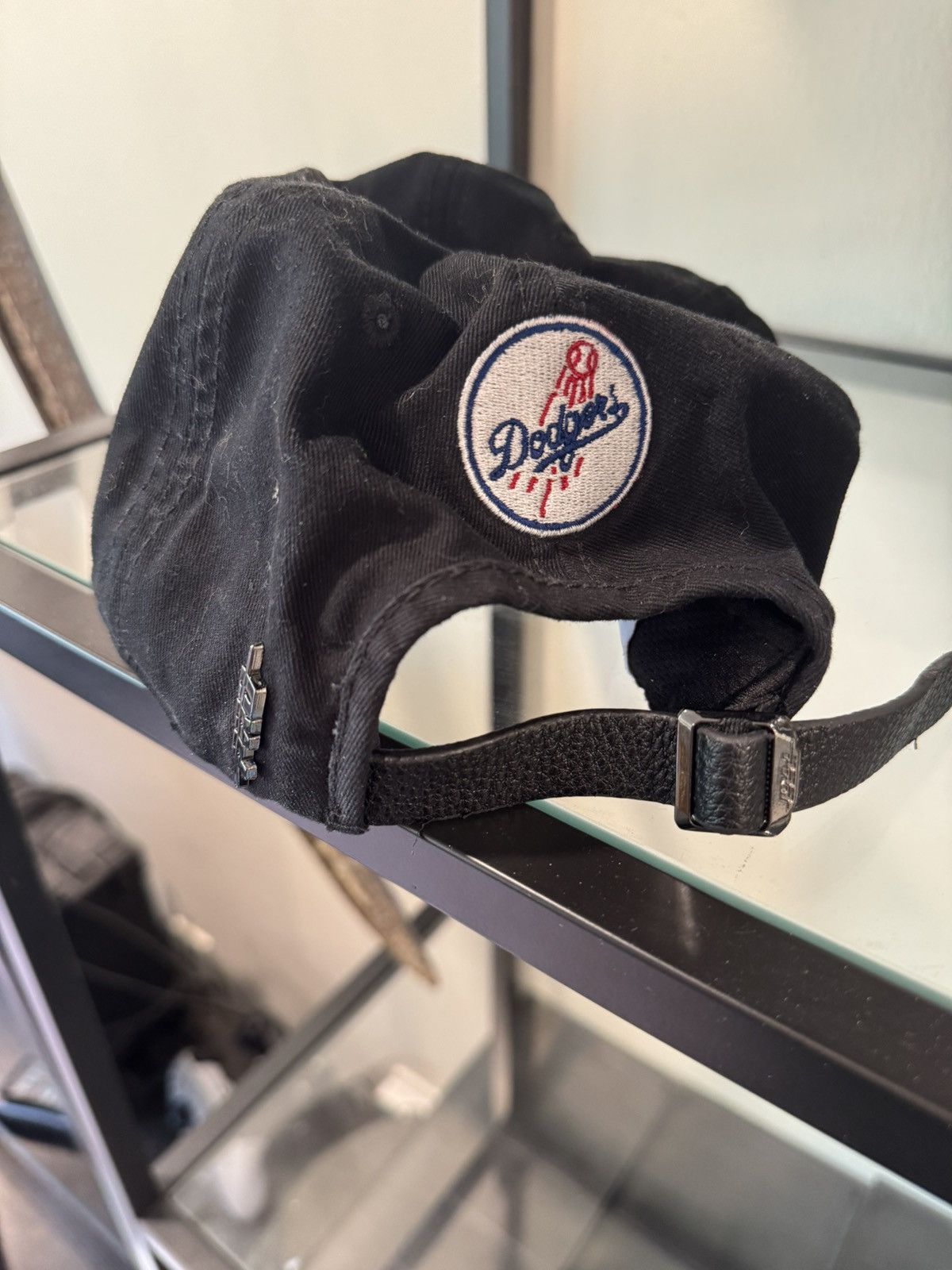 MLB LA Dogers Leather MLB Baseball Hat Bedazzled Avant Garde Size ONE SIZE - 5 Thumbnail