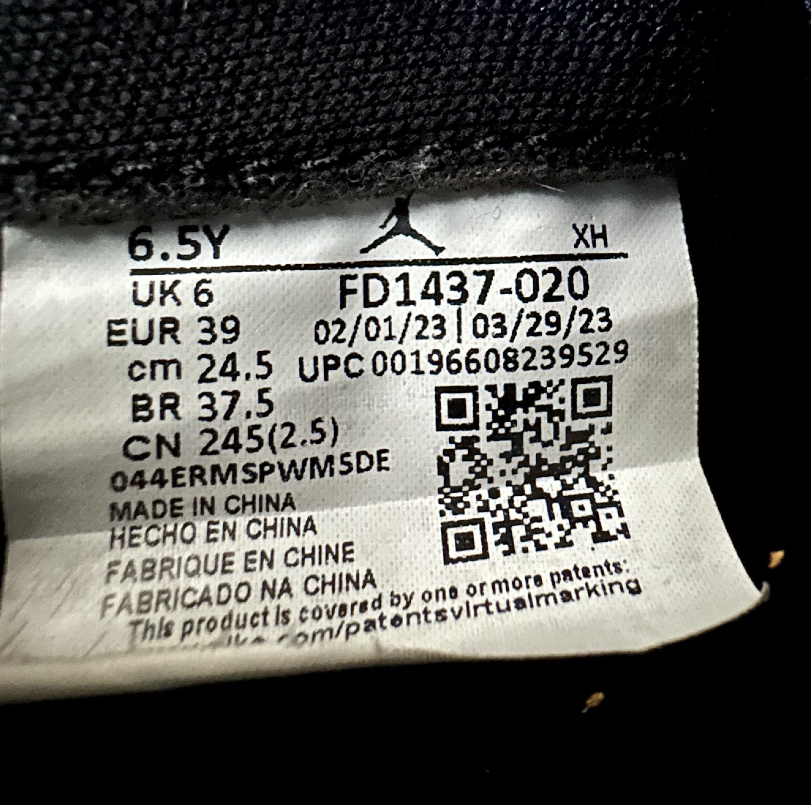 Jordan Brand × Nike PREOWNED AIR JORDAN 1 RETRO HIGH OG GS 6.5Y Size US 8 / IT 38 - 9 Thumbnail