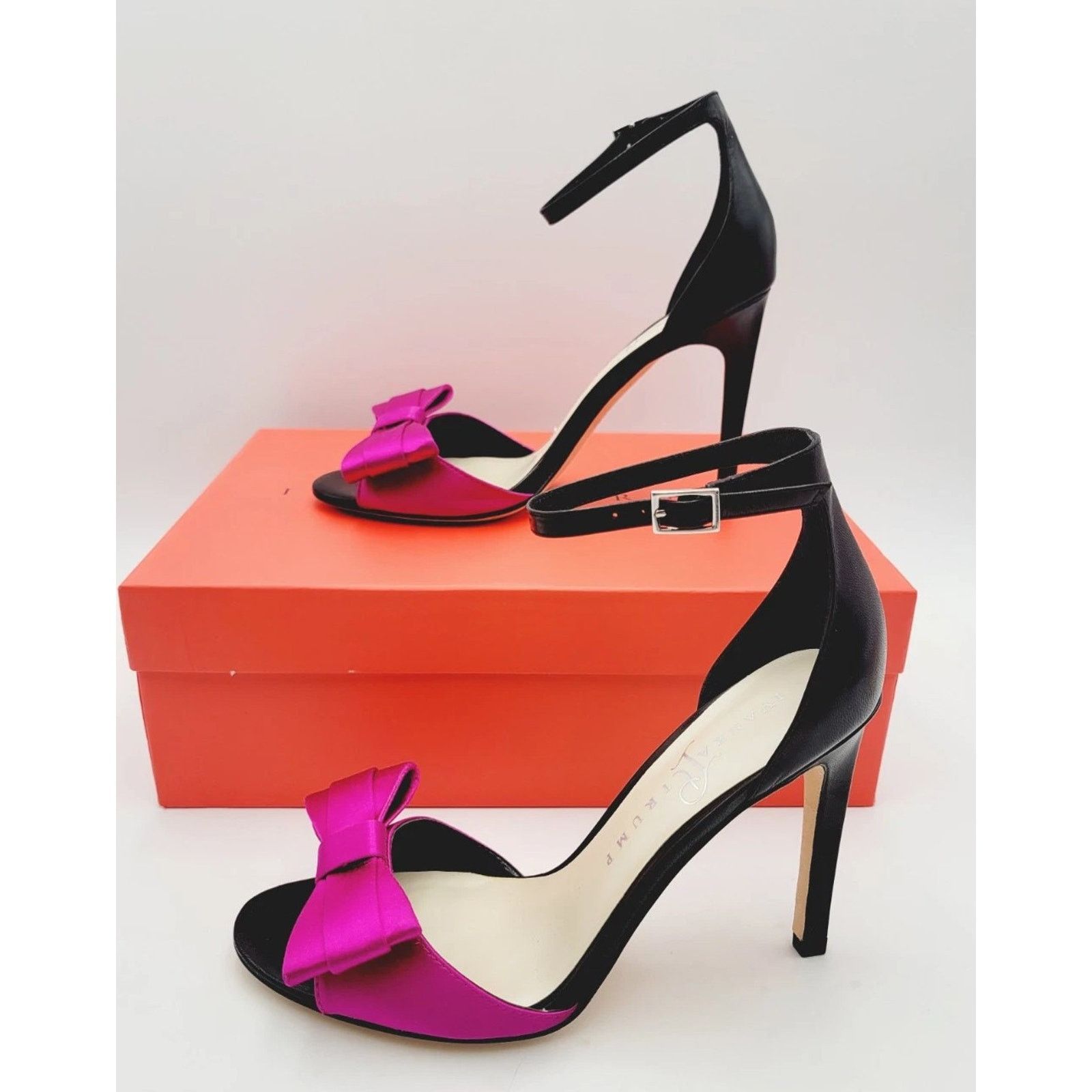 & Other Stories Ivanka Trump Phallon High Heel Shoes Sz 6.5M Dark Pink Black Size US 6.5 / IT 36.5 - 4 Thumbnail