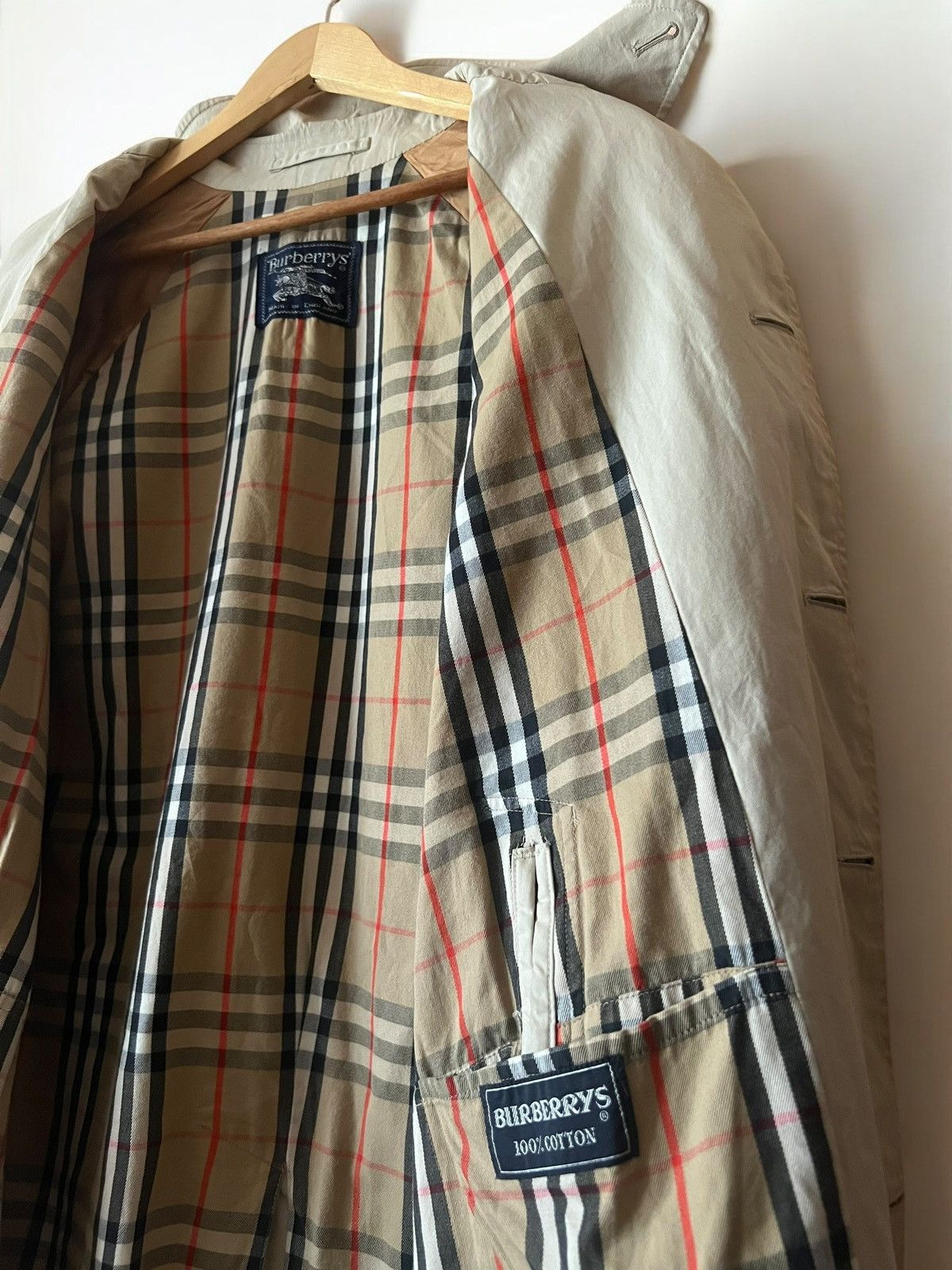 Burberry Prorsum × Vintage BURBERRY’S PRORSUM 90s VINTAGE TRENCH COAT NOVA CHECK CLOAK Size M / US 6-8 / IT 42-44 - 4 Thumbnail