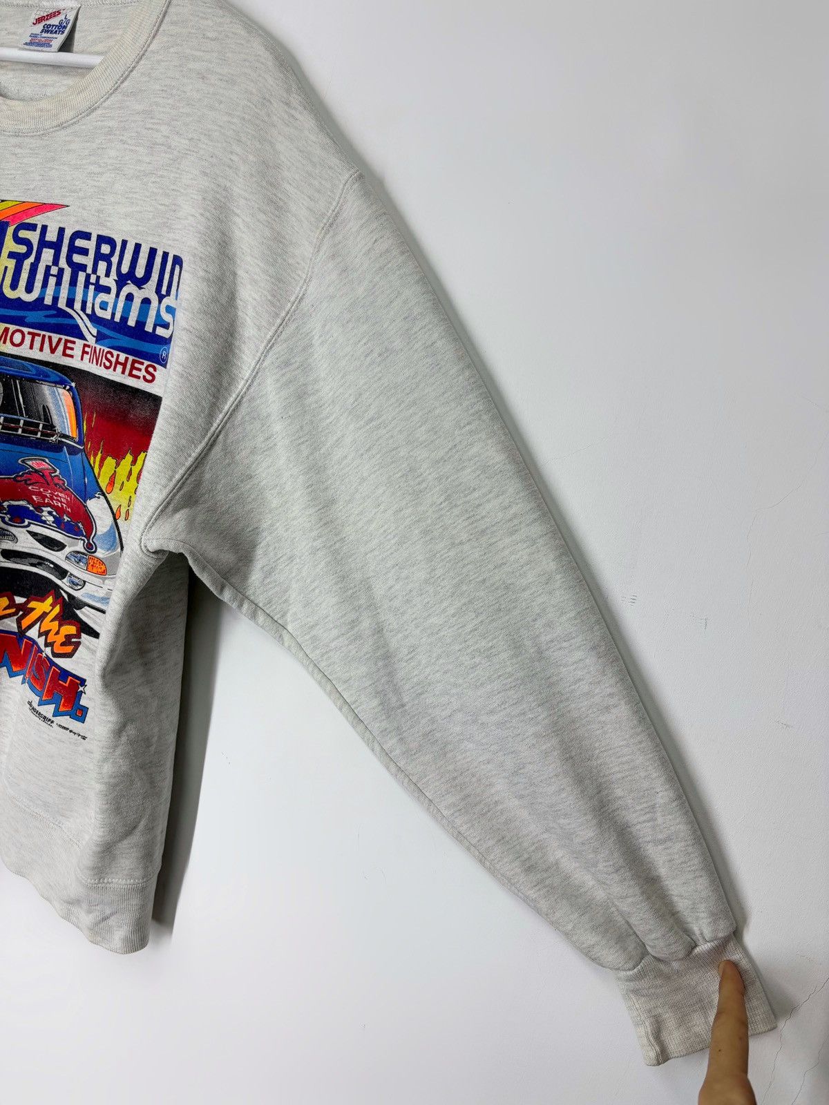 NASCAR Vintage 90s Nascar USA Boxy Crewneck Sweatshirt Size US L / EU 52-54 / 3 - 9 Thumbnail