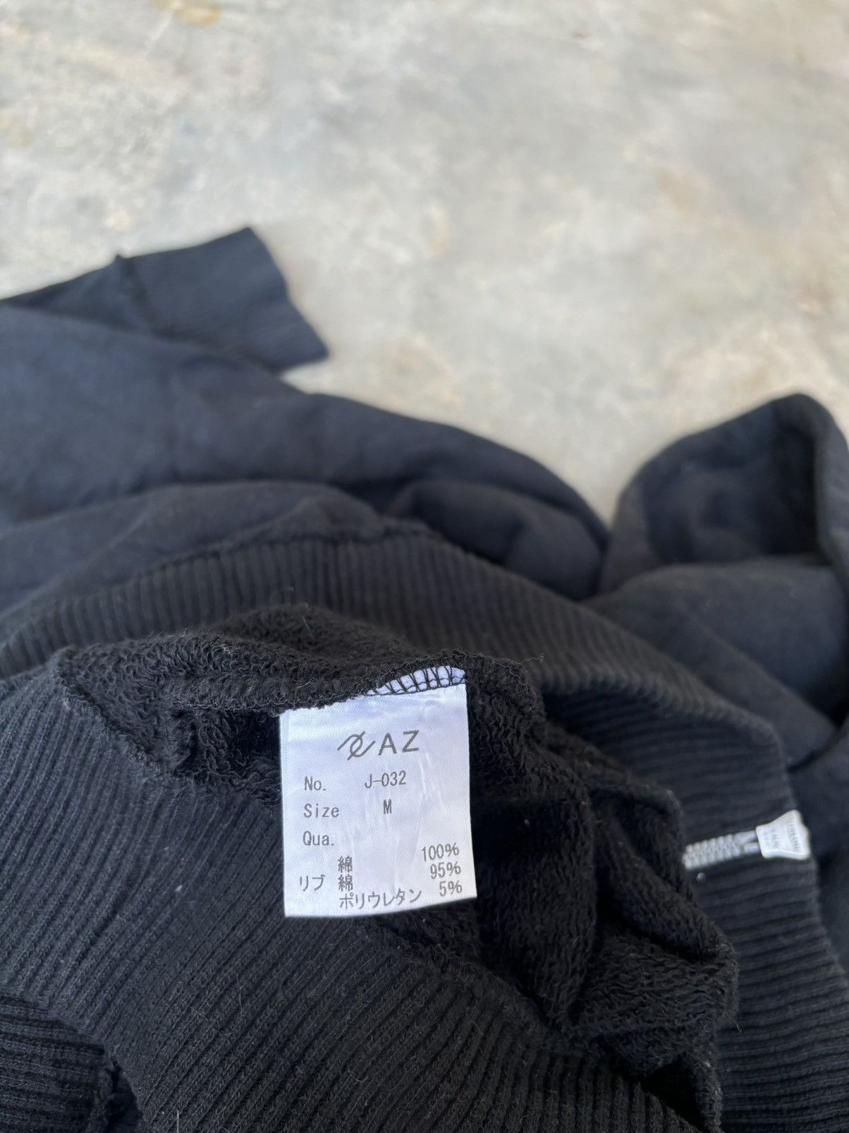 Japanese Brand AZ Black Hoodie Undercover style Size US M / EU 48-50 / 2 - 8 Thumbnail