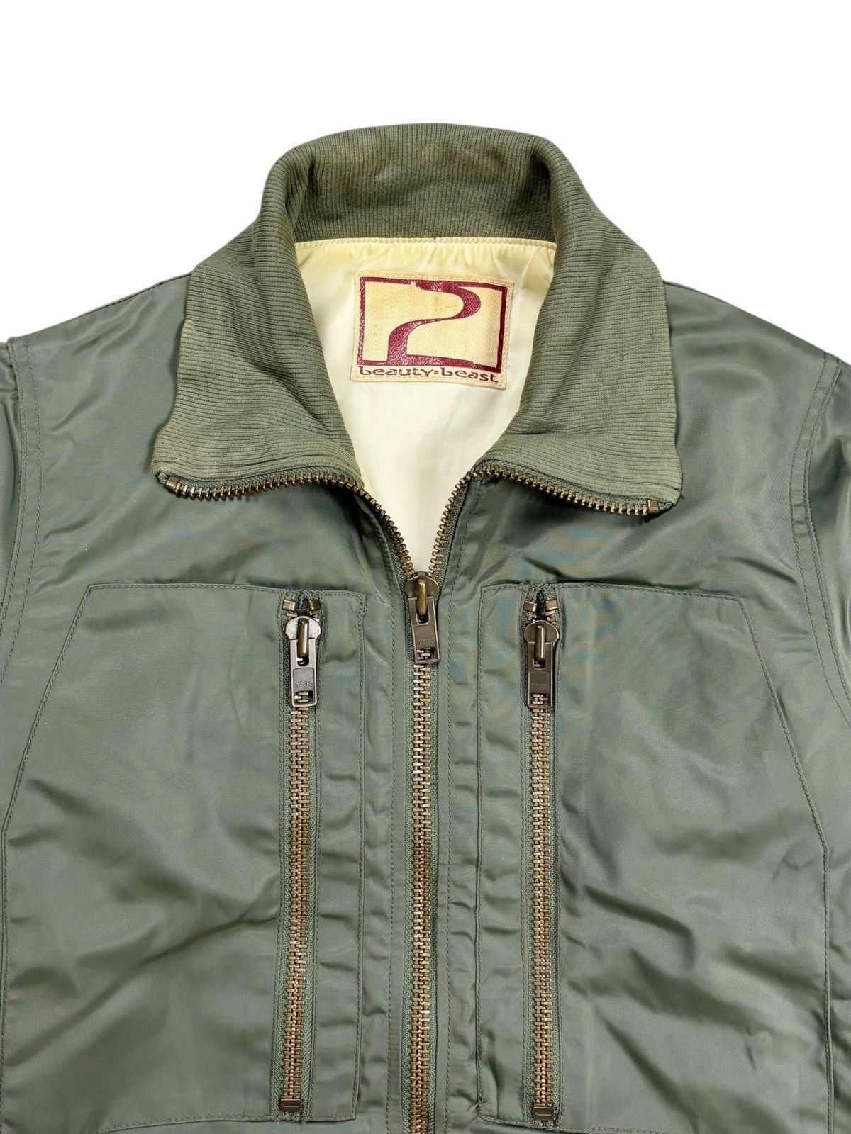 Beauty Beast 1990s Beauty:Beast - Aviator Pilot Bomber Size US M / EU 48-50 / 2 - 8 Thumbnail