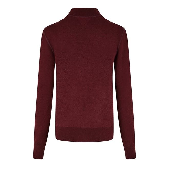 Bottega Veneta Bottega Veneta Keyhole Neck Regular Fit Sweater in Red Size L / US 10 / IT 46 - 2 Thumbnail