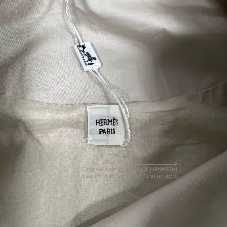 Hermes Hermes Beige canvas coat, windbreaker jacket Size S / US 4 / IT 40 - 4 Thumbnail