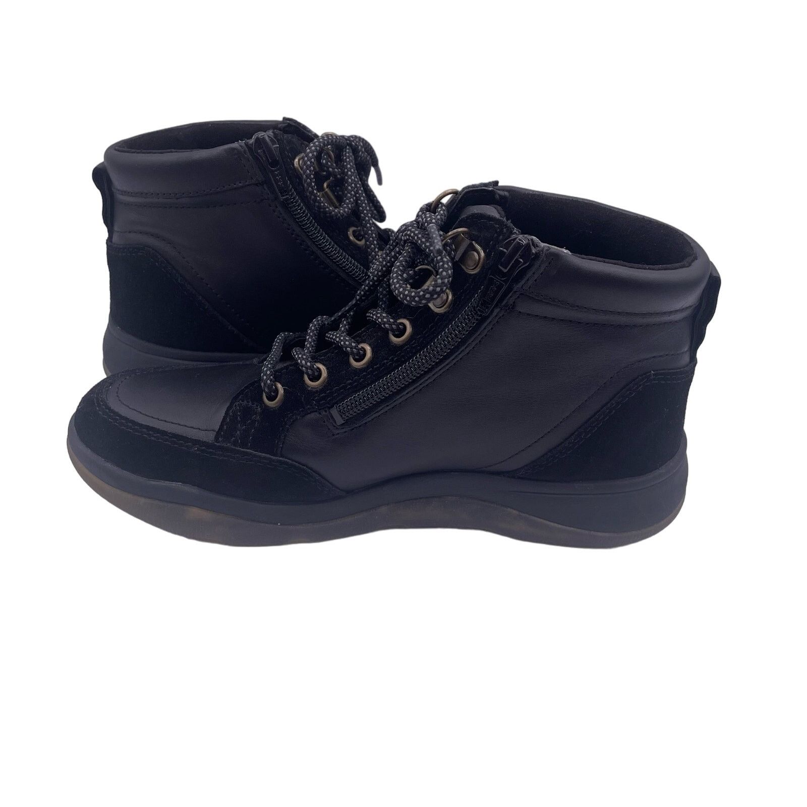 Vionic Vionic Whitley Hi Top Sneakers Boots Ankle Black Leather 6.5 Size US 6.5 / IT 36.5 - 6 Thumbnail
