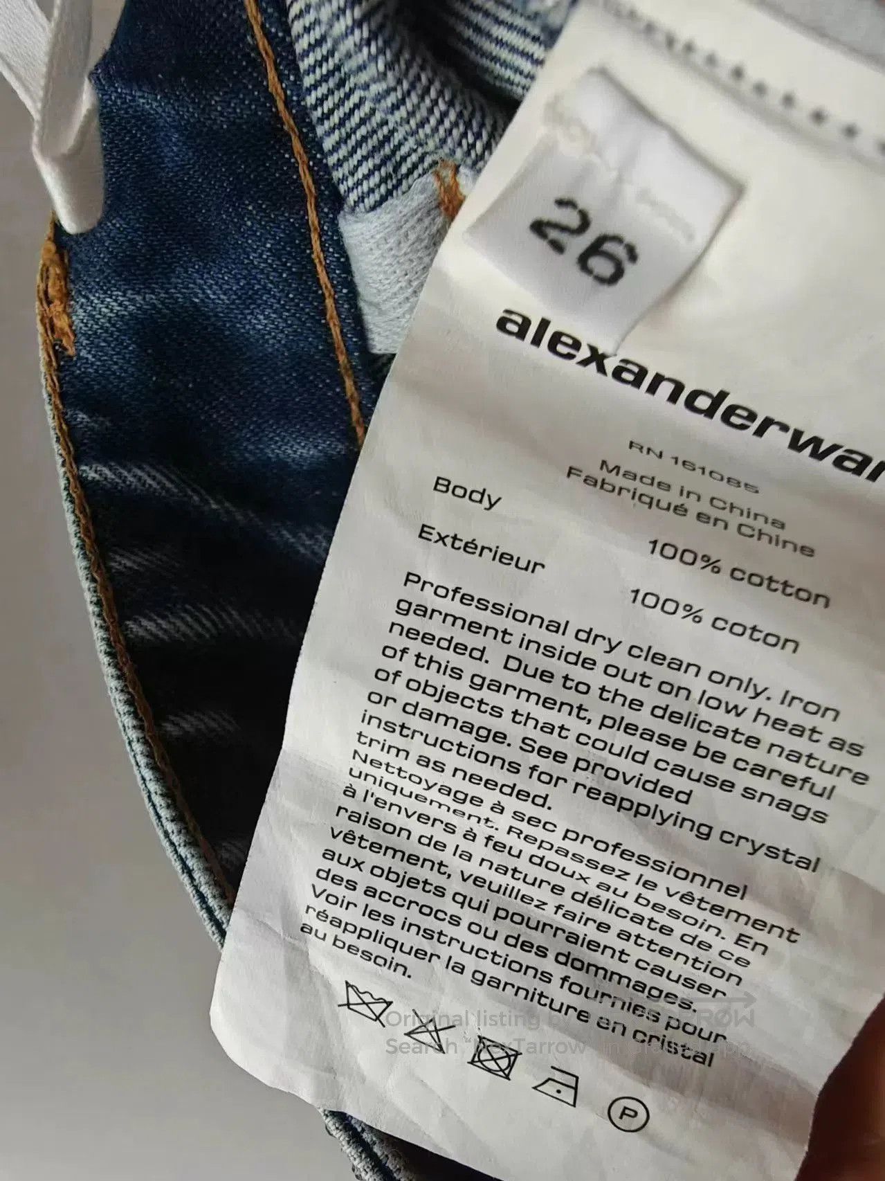 King Alexander Wang New Rhinestone Shorts. Size 31" - 6 Thumbnail