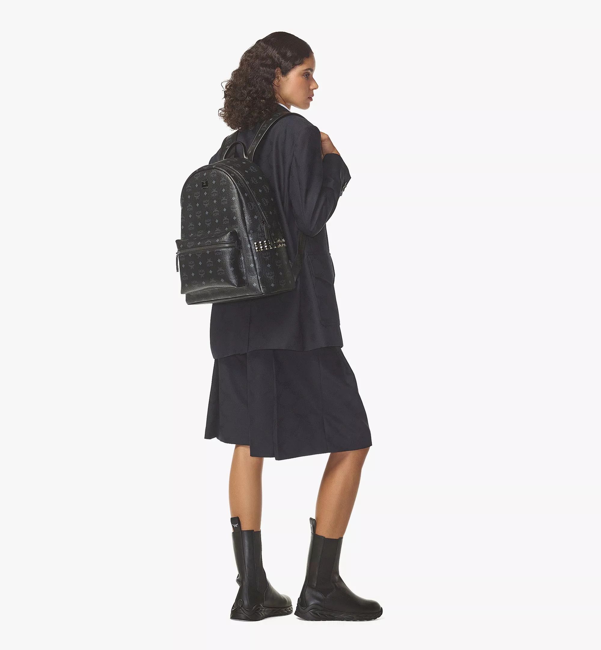 MCM o1mt1gz0426 Size: OS / Stark Side Studs Backpack in Black Size ONE SIZE - 6 Thumbnail