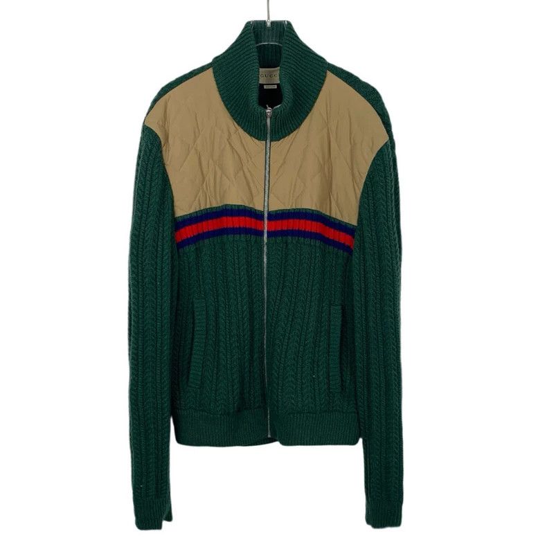 Gucci Gucci Stand-up collar stitching design multi-color zipper k 
