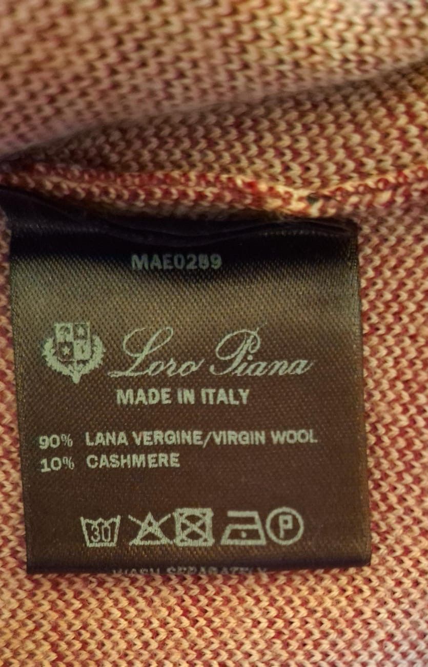 Loro Piana Loro Piana Red Virgin Wool Quarterzip Size US L / EU 52-54 / 3 - 5 Thumbnail