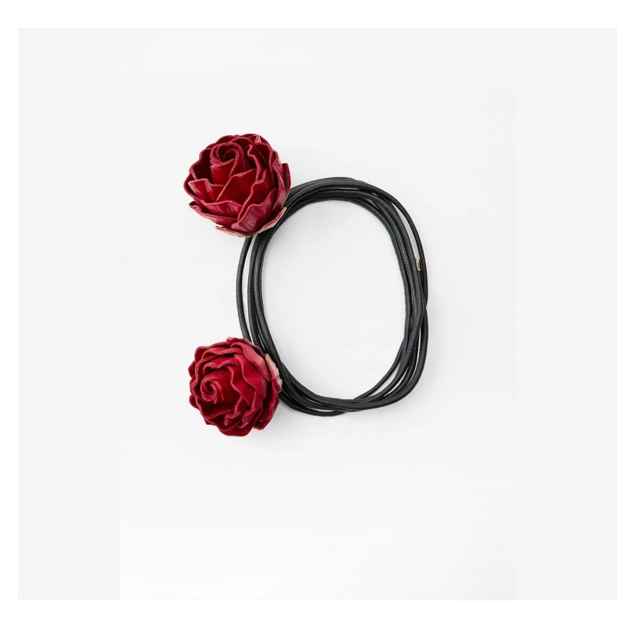 Zara Nwt- Zara THIN LEATHER NECKLACE WITH ROSES Size ONE SIZE - 2 Thumbnail