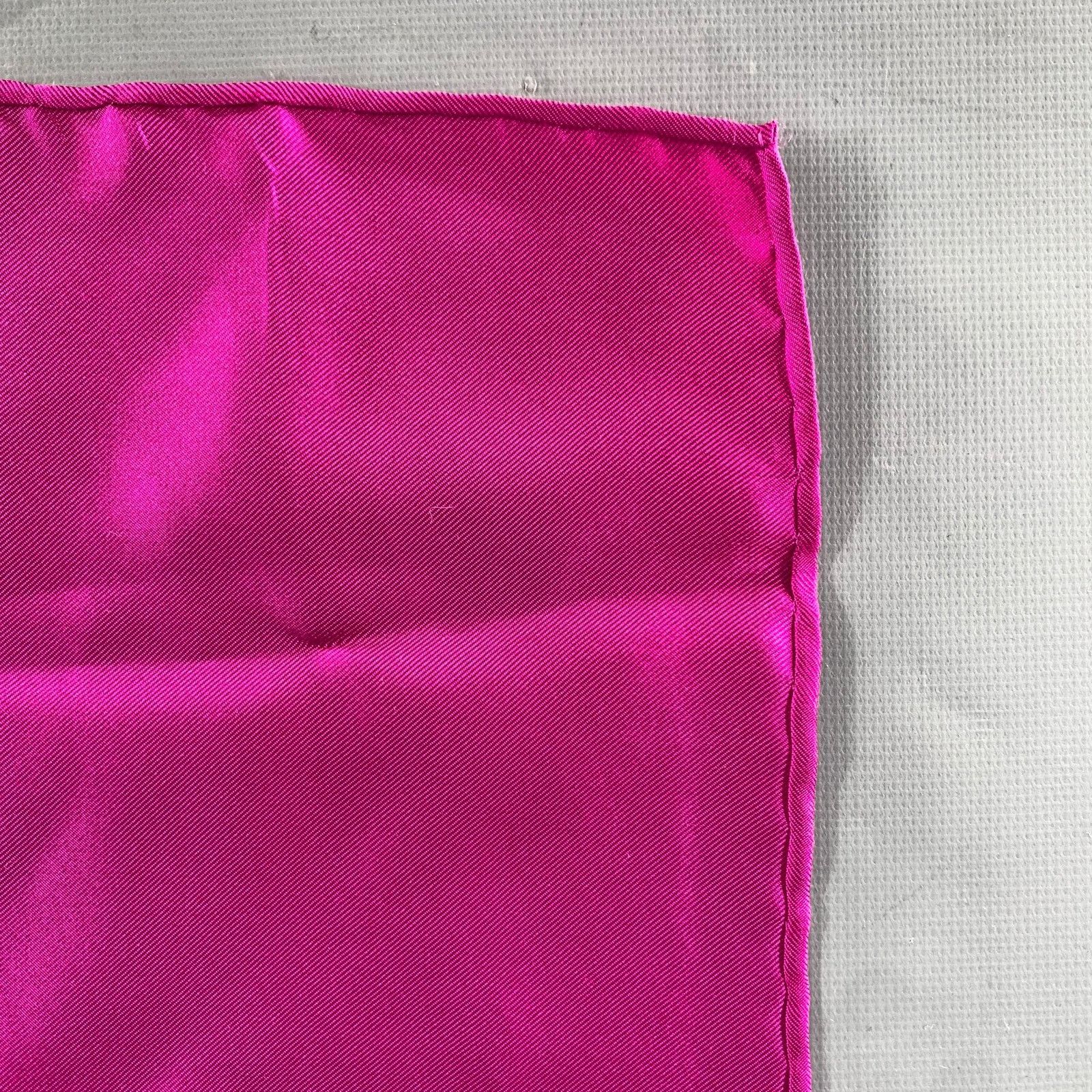 Other NO BRAND Pink Shimmer Silk Pocket Square Size ONE SIZE - 4 Thumbnail