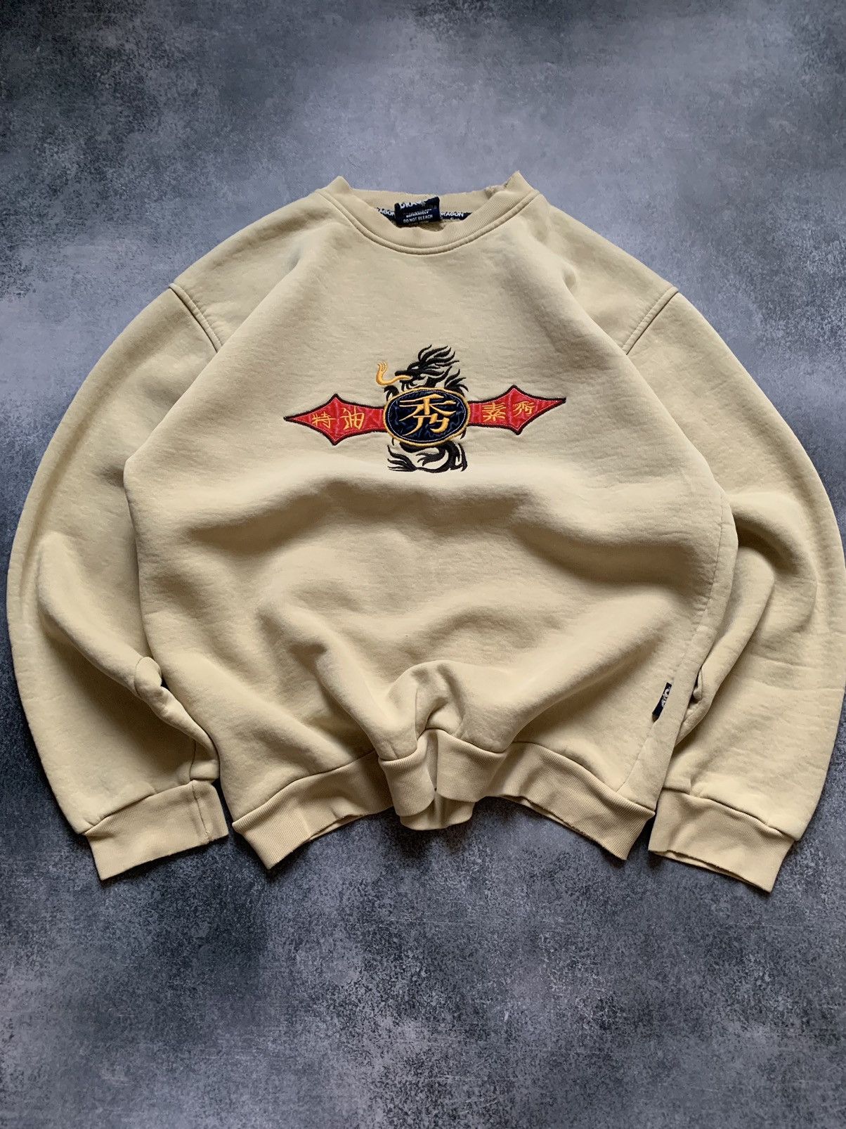 Japanese Brand × Vintage Vintage Dragon sweatshirt y2k stussy style Size US XL / EU 56 / 4 - 2 Thumbnail