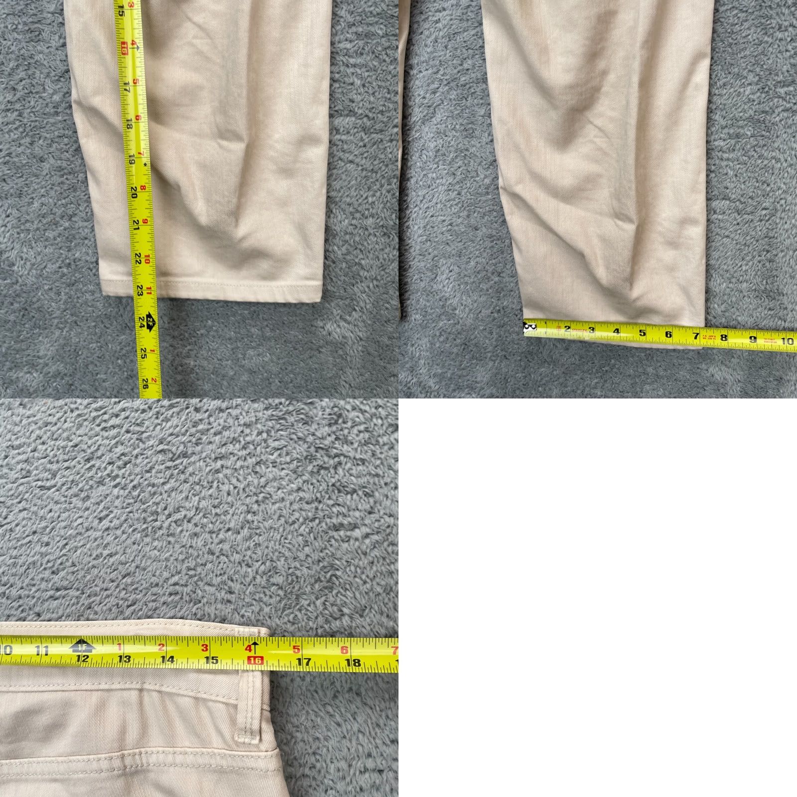 NYDJ NYDJ Jeans Womens 6 Beige Ankle Denim Cotton Stretch Straight Leg Medium Wash Size 28" / US 6 / IT 42 - 8 Thumbnail