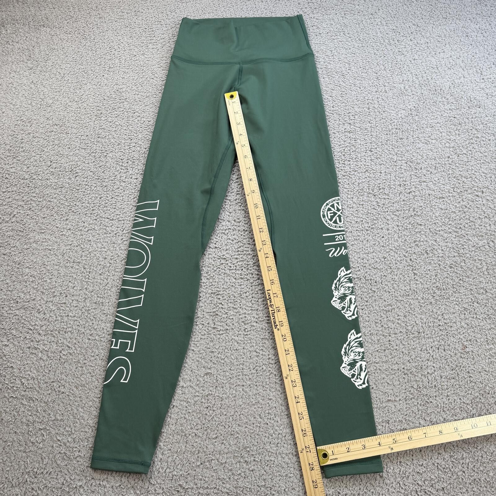 Darc Sport Darc Sport Wolves Leggings 65 of 500 Green High Waisted Gym Size 28" / US 6 / IT 42 - 4 Thumbnail