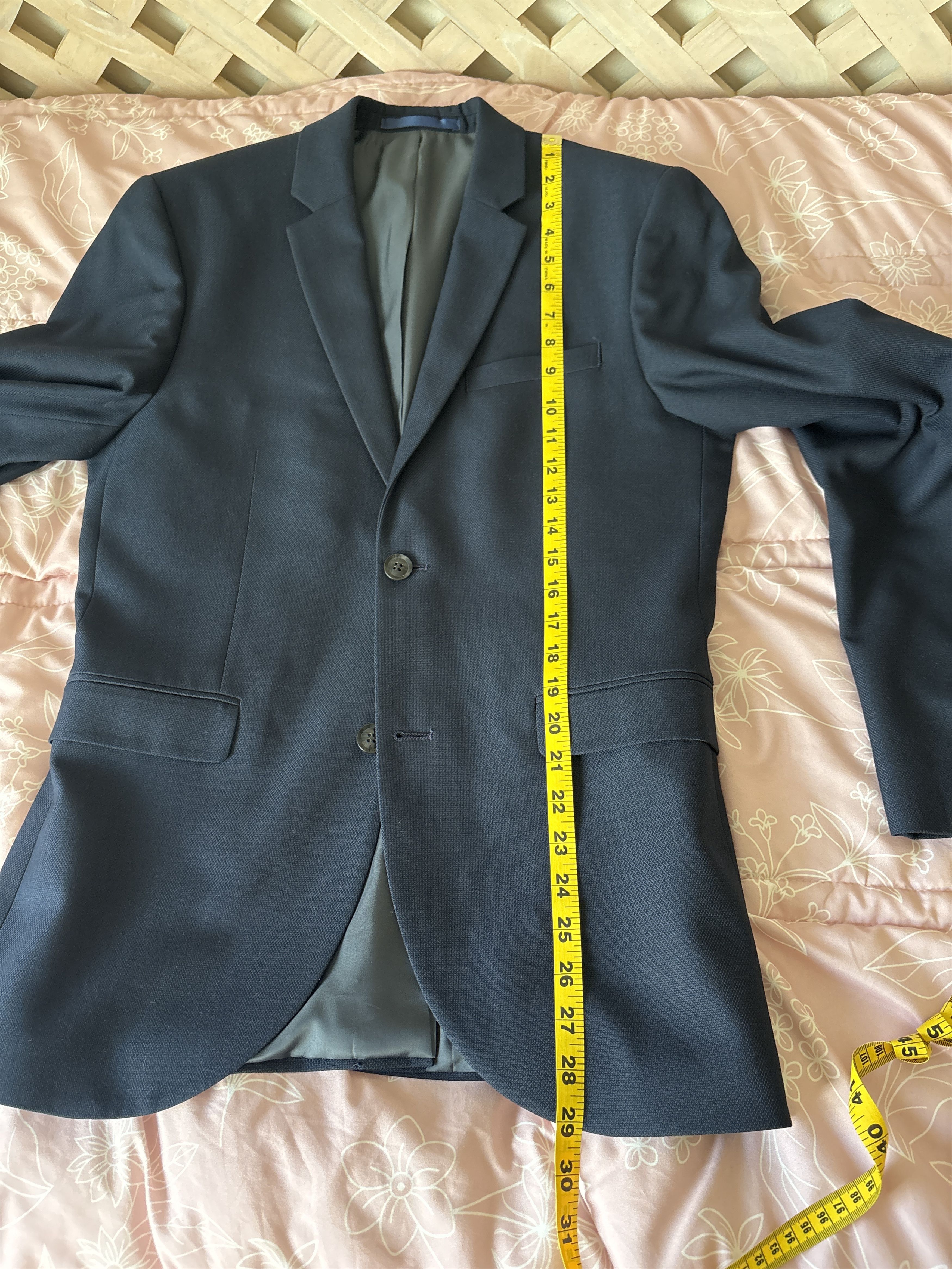 Topman Topman Men’s 38R Suit Set Dark Blue Blazer Pants Shirt Size 38R - 3 Thumbnail