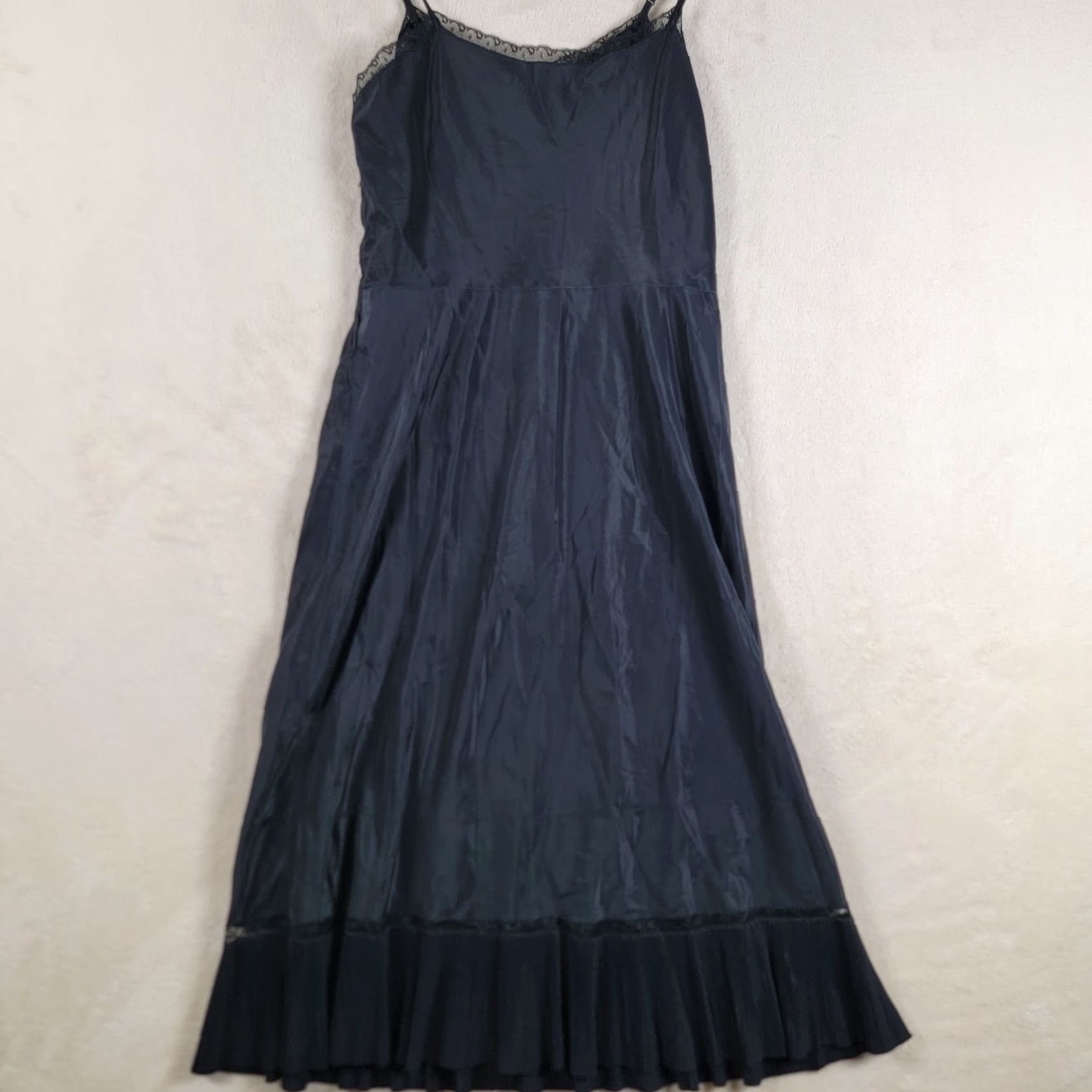 Vintage VINTAGE Barbizon Slip Dress Small Black Lace Nightgown 1960s Indie Club Wear Size XXL / US 16-18 / IT 52-54 - 3 Thumbnail