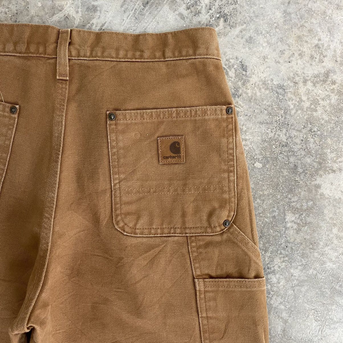 Carhartt Vintage Carhartt Double Knee Tan Dirty Carpenter Pants Size US 29 - 14 Thumbnail