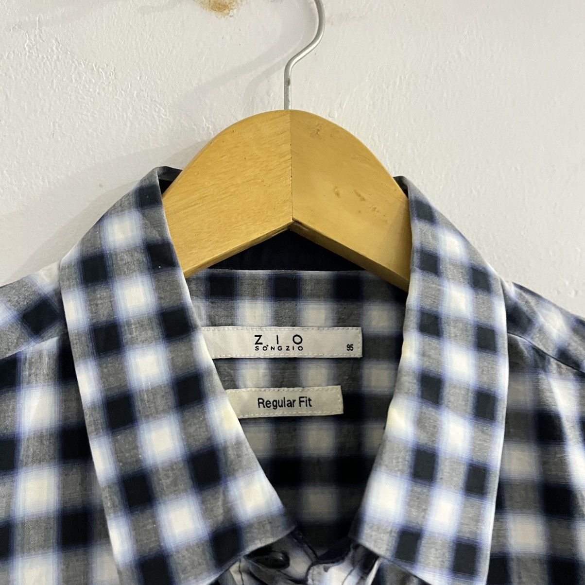 Japanese Brand Zio Unique Plaid Button Up Shirt Size US M / EU 48-50 / 2 - 4 Thumbnail