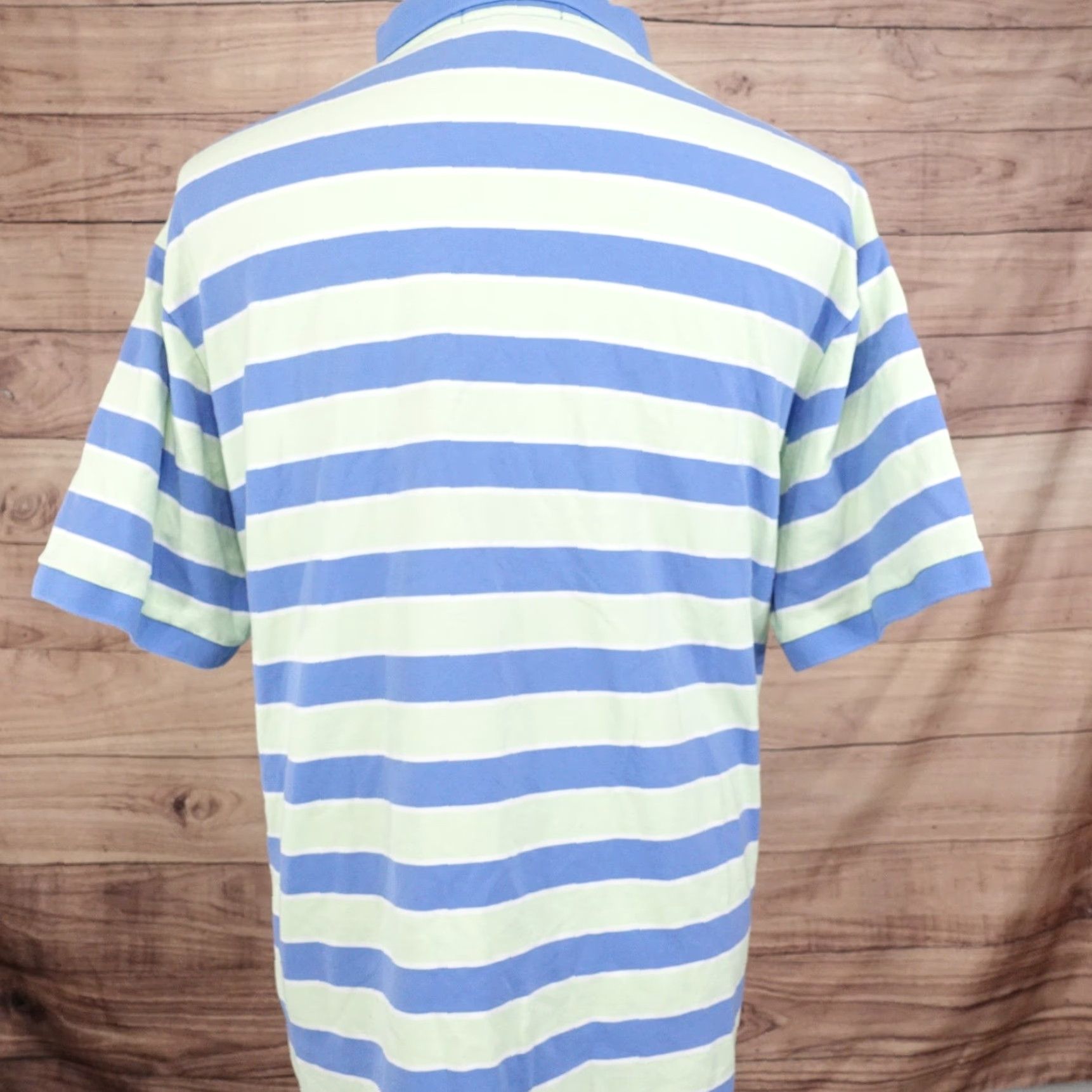 Cremieux Cremieux Polo Shirt Men 2XL Short Sleeve Casual Striped Blue Green Preppy Size US XXL / EU 58 / 5 - 4 Thumbnail