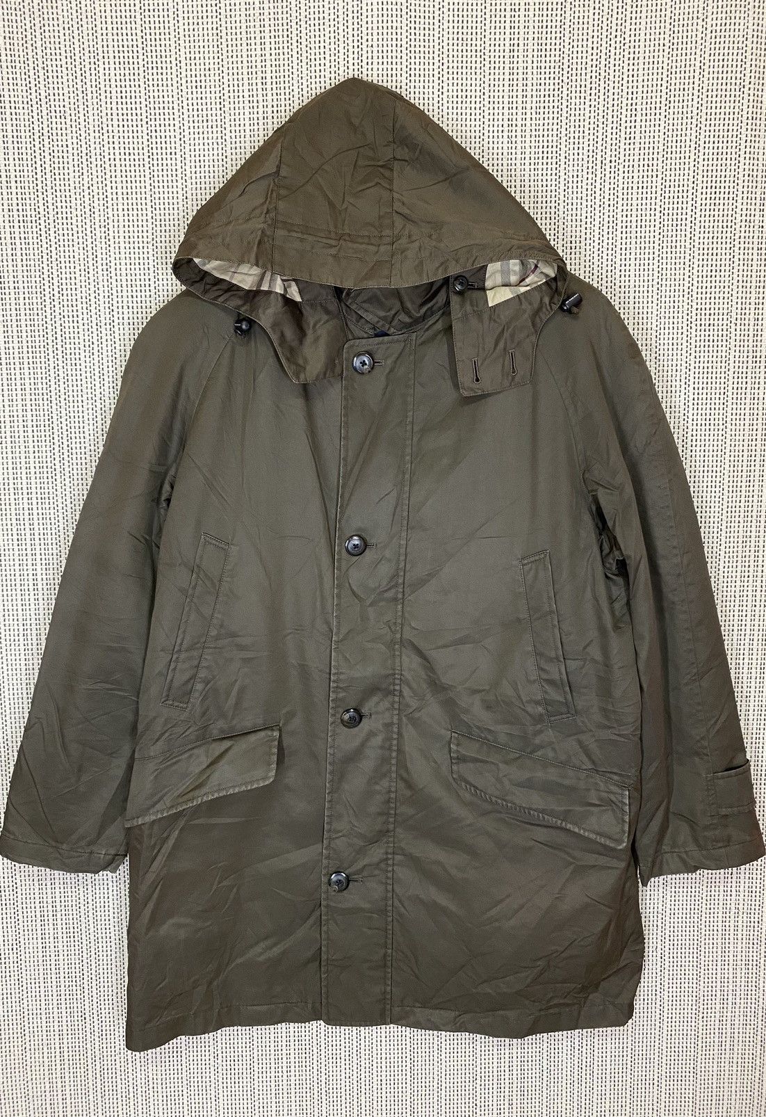 Burberry × Burberry Prorsum × Vintage ‼️VINTAGE BURBERRY LONDON PARKA HOOD INSIDE NOVA CHECK‼️ Size US L / EU 52-54 / 3 - 1 Thumbnail