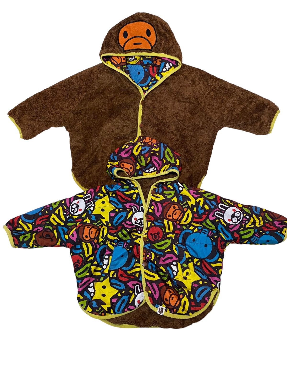 Bape ‼️BAPE FLEECE/NYLON JACKET REVERSBLE SIZE 2-3year ‼️ Size US XXS / EU 40 - 1 Thumbnail