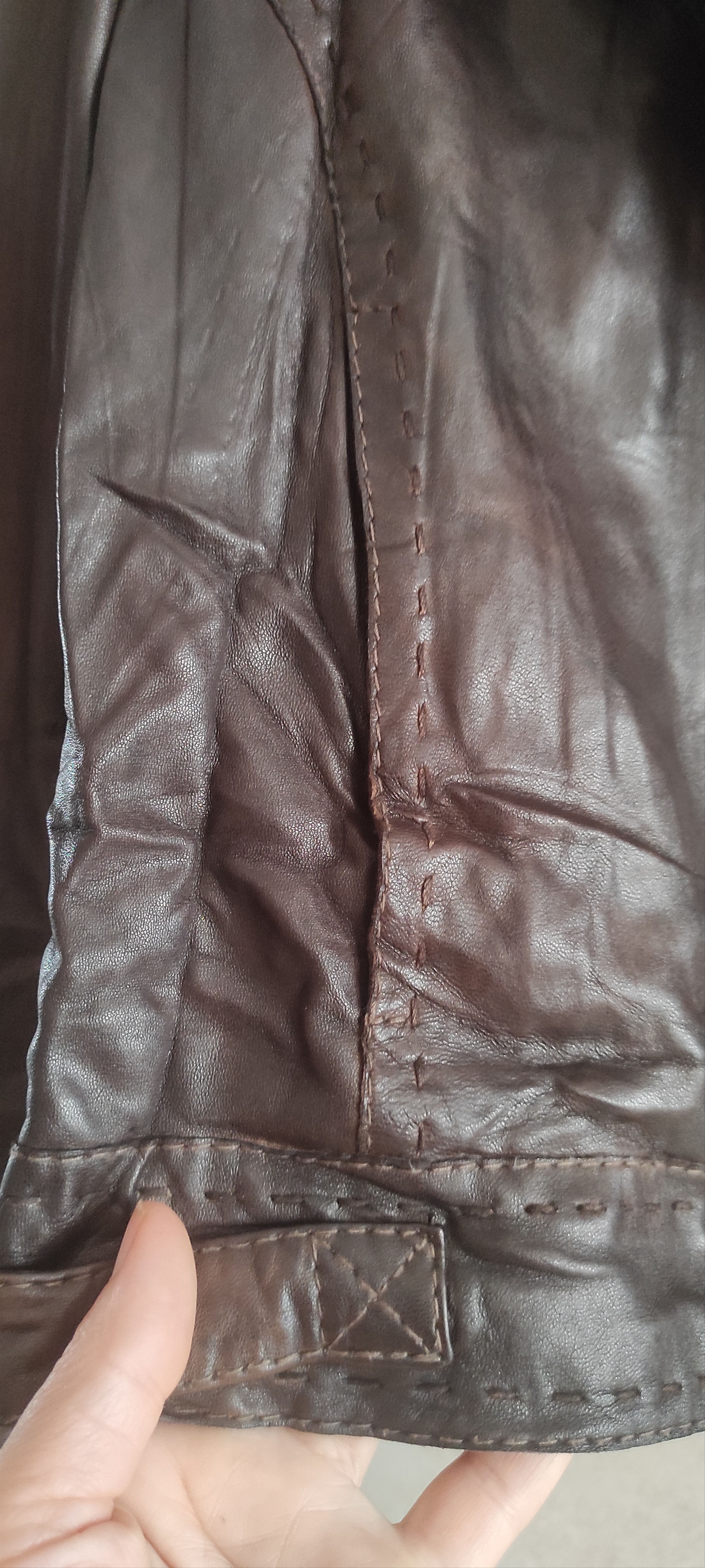 Genuine Leather Claudia Strater Genuine Soft Leather Biker Jacket Brown Size S / US 4 / IT 40 - 5 Thumbnail