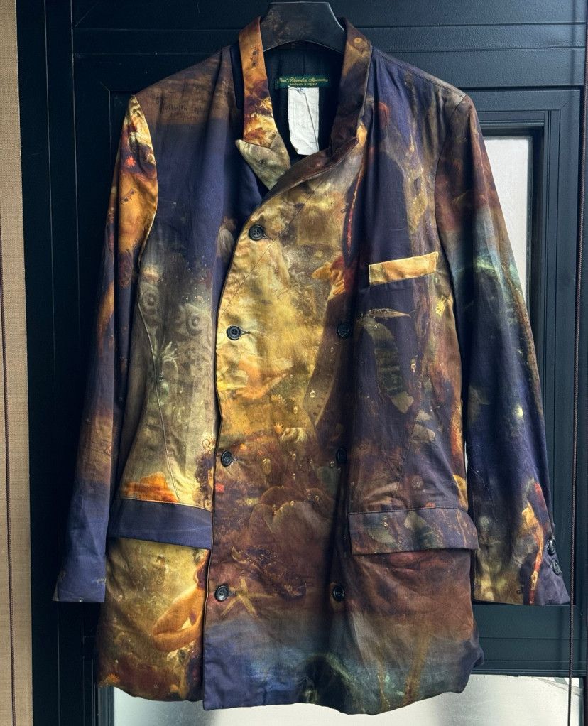 image of Paul Harnden Shoemakers Paul Harnden 23Aw Printed Blazer in Blue, Men's (Size Medium)
