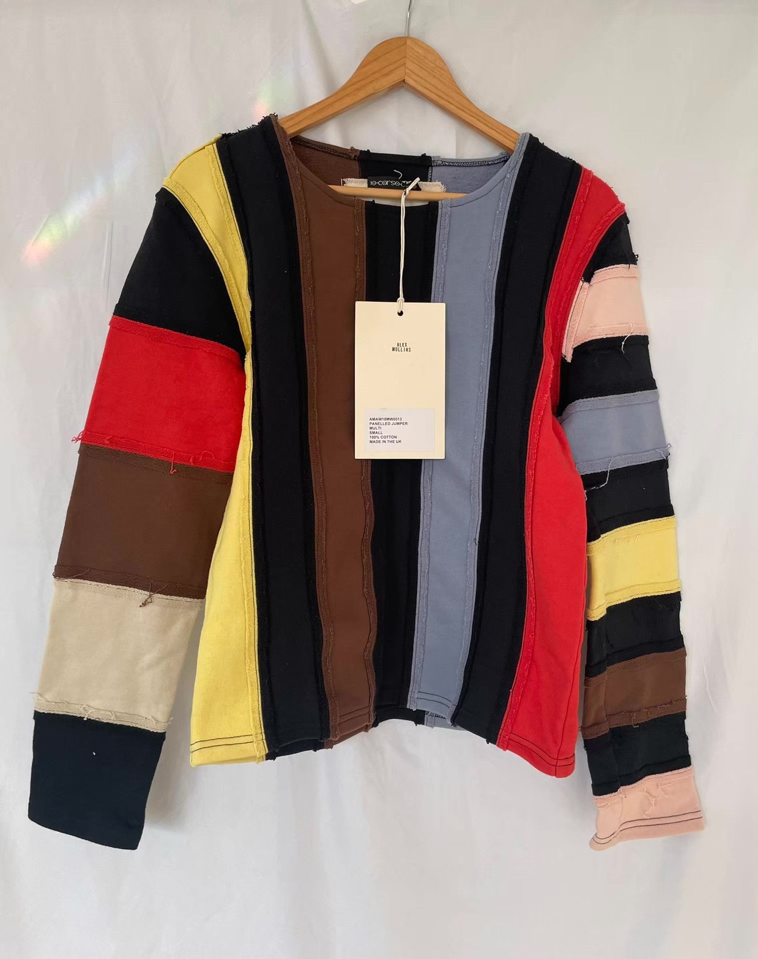 Alex Mullins Alex Mullins Color-block Striped Long-Sleeve Sweatshirt Ｑ21 Size US S / EU 44-46 / 1 - 1 Thumbnail