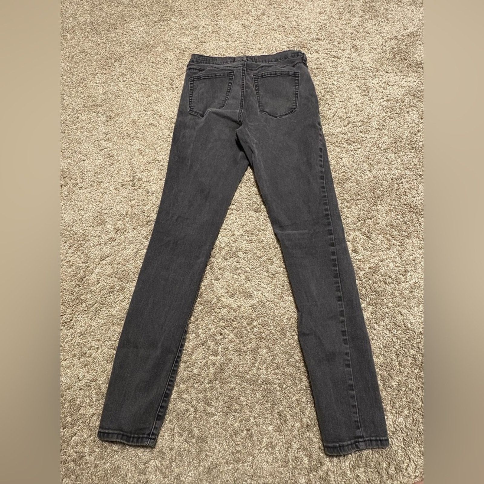 Pacsun (Pacsun) Black Super High Rise Stretchy Jeggings: Size 26 Size 26" / US 2 / IT 38 - 2 Thumbnail