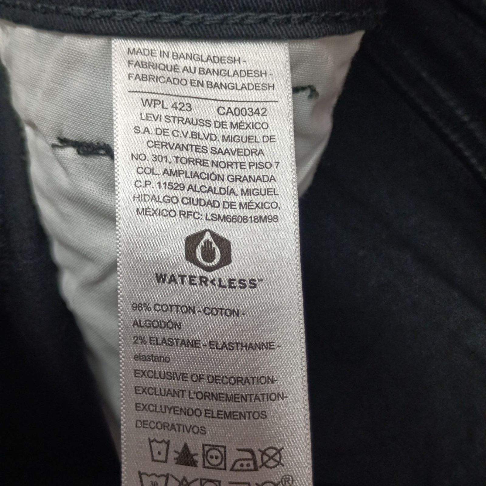 Levi's Signature By Levi Strauss Chino Pants Men's Size 32x30 Black Size US 32 / EU 48 - 6 Thumbnail