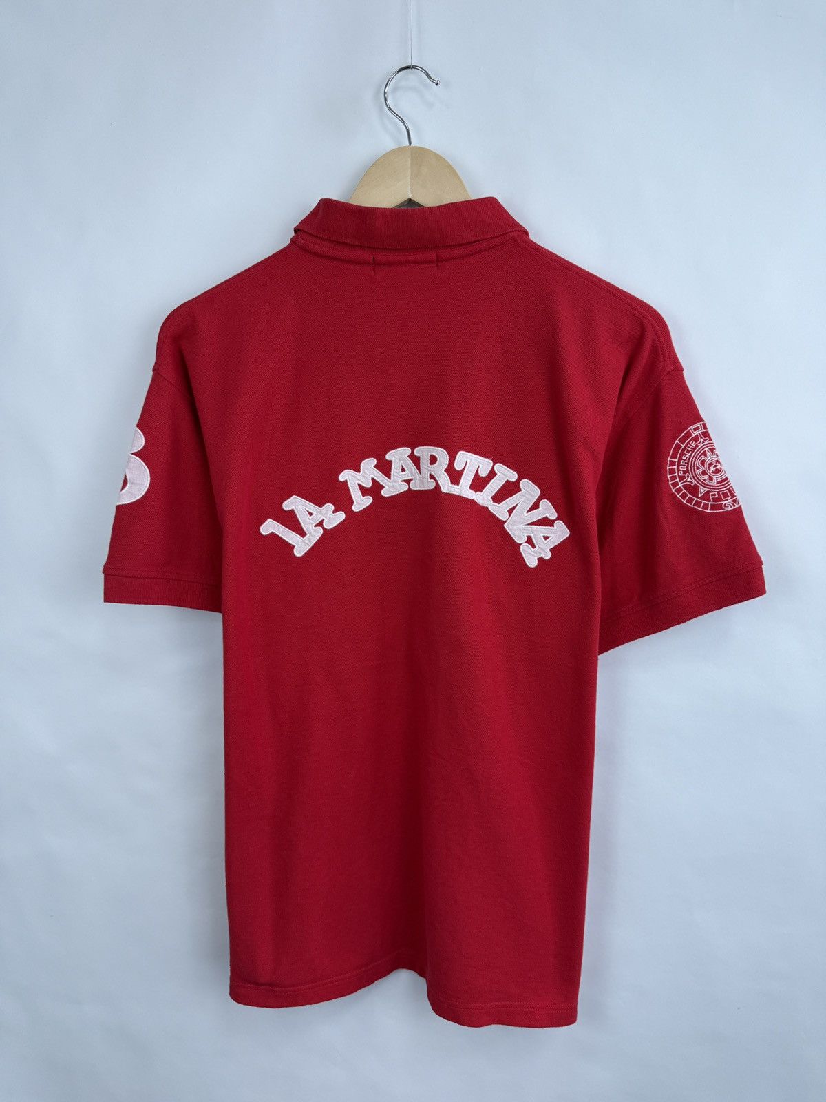 La Martina × Porsche Design 🇺🇸 Vintage La Martina Porsche Polo T-Shirt Rare Retro Y2K Size US XL / EU 56 / 4 - 8 Thumbnail