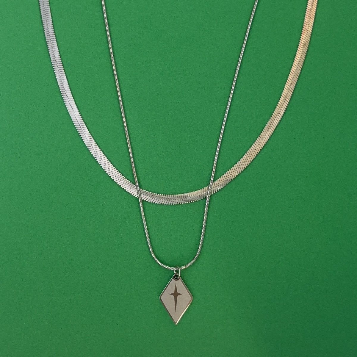 Other Snake Chain Cross Pendant Necklace for Men Women Size ONE SIZE - 1 Thumbnail