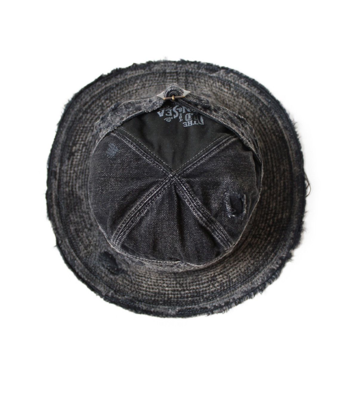 Kapital Kapital old man & sea 11.5oz Crash Remake Black denim hat Size ONE SIZE - 5 Thumbnail