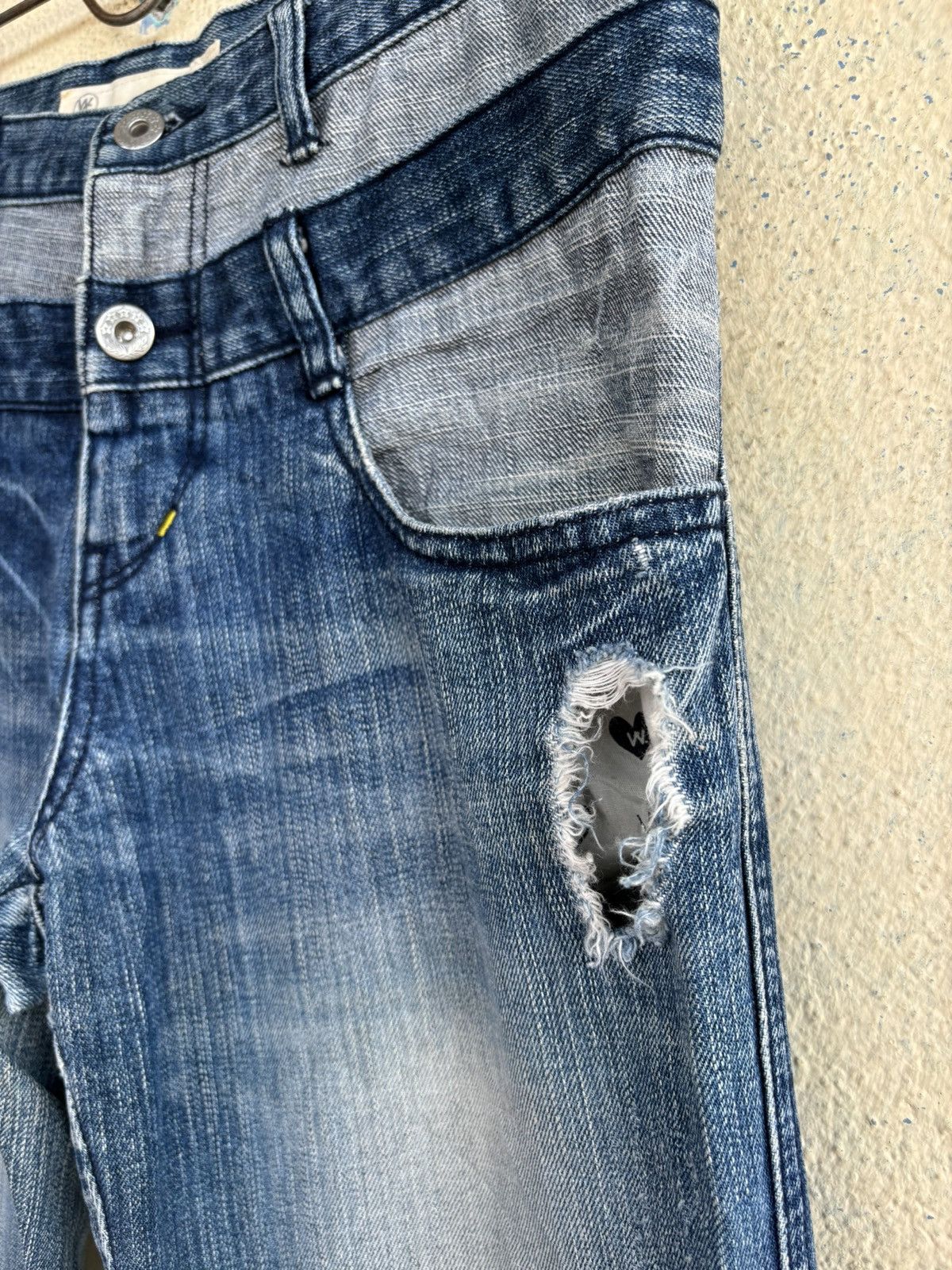 Japanese Brand WG Double Waist Jean Size 26" / US 2 / IT 38 - 4 Thumbnail
