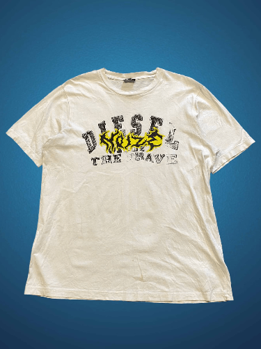 Diesel Vintage Diesel Big Y2K Logo Short Sleeve T-Shirt Size L Size US L / EU 52-54 / 3 - 1 Thumbnail
